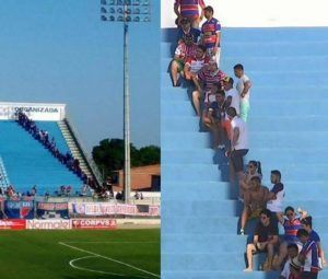 Torcida Organizada fugindo do Sol